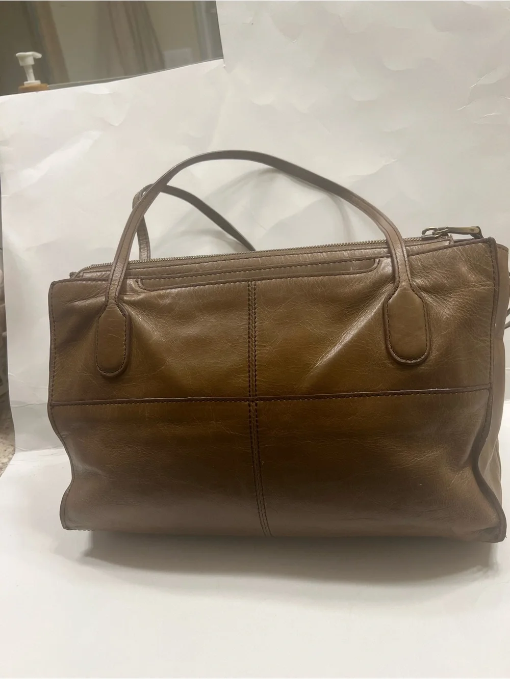 Hobo Classic Brown Leather Tote Bag - Women's Handbag “ Read Call Outs”